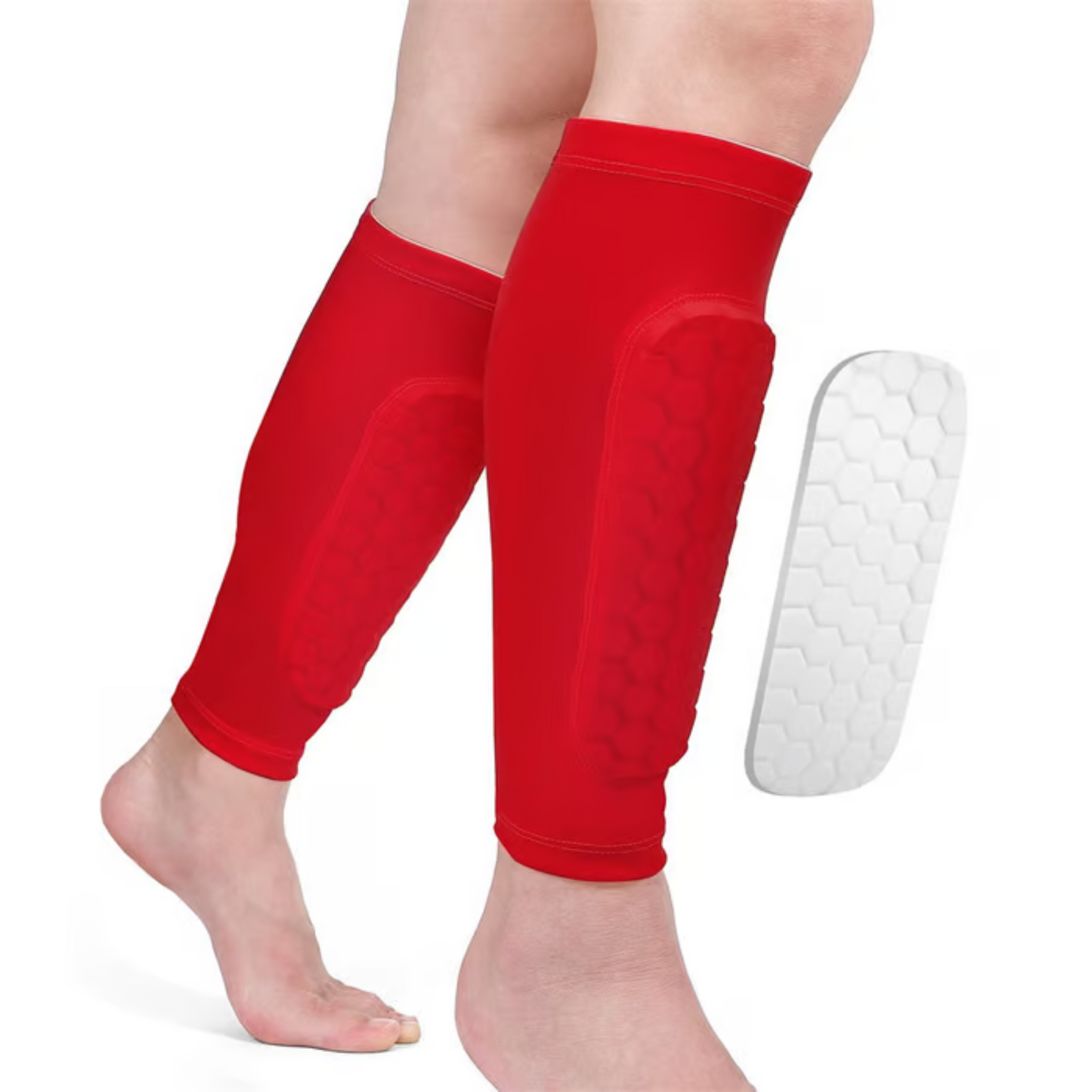 1/2Pcs Sports Soccer Shin Guard Pad for Kids Sleeve Sock Leg Support Football Compression Calf Sleeve Shinguard for Adult Teens